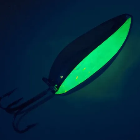 TODDCO Main liner UV (świeci w ultrafiolecie), nikiel/zielony, 21 g błystka wahadłowa #11434