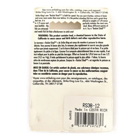 Strike King Rocket Shad Spinnerbait, srebro, 11 g błystka obrotowa #11448