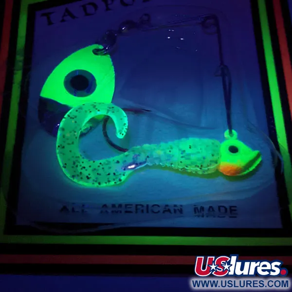 JB lures Tadpole spin UV (świeci w ultrafiolecie), Chartreuse, 4 g błystka obrotowa #11453