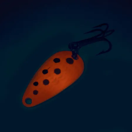 Thomas Cyclone UV (świeci w ultrafiolecie), różowy/biały, 4,3 g błystka wahadłowa #11492