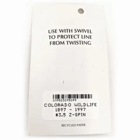 Z-RAY Lures Z-Spin rocznicowa, srebrny/niebieski/złoty, 5 g błystka obrotowa #11525