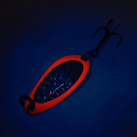 Luhr Jensen Little Jewel UV (świeci w ultrafiolecie), czerwony, 7 g błystka wahadłowa #11626