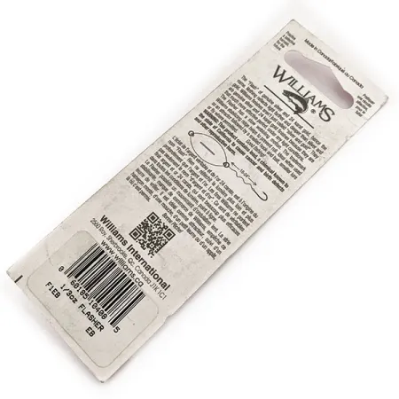 Williams Flasher F1, srebrny/niebieski, 9 g błystka wahadłowa #11645