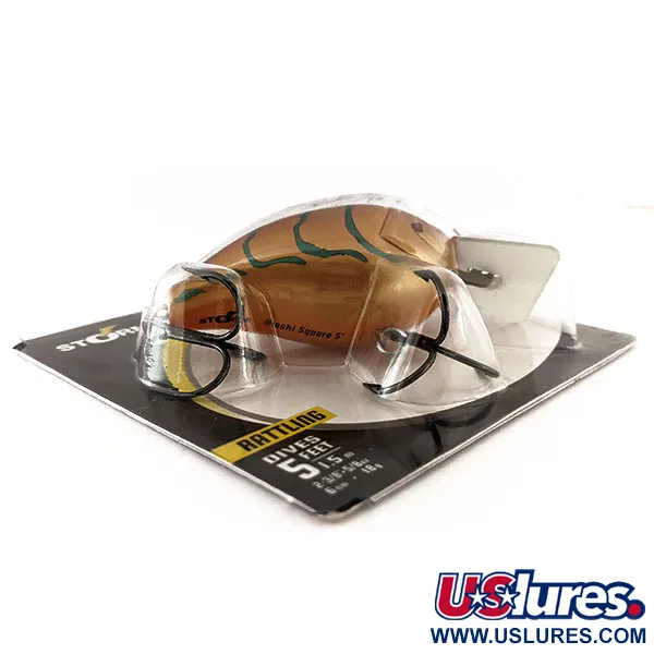 Storm Arashi Rattling Square 5, Zardzewiały Craw, 18 g wobler #11709