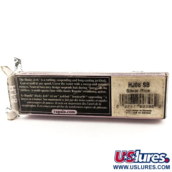 Rapala Husky Jerk 8, srebrny niebieski, 6 g wobler #11789