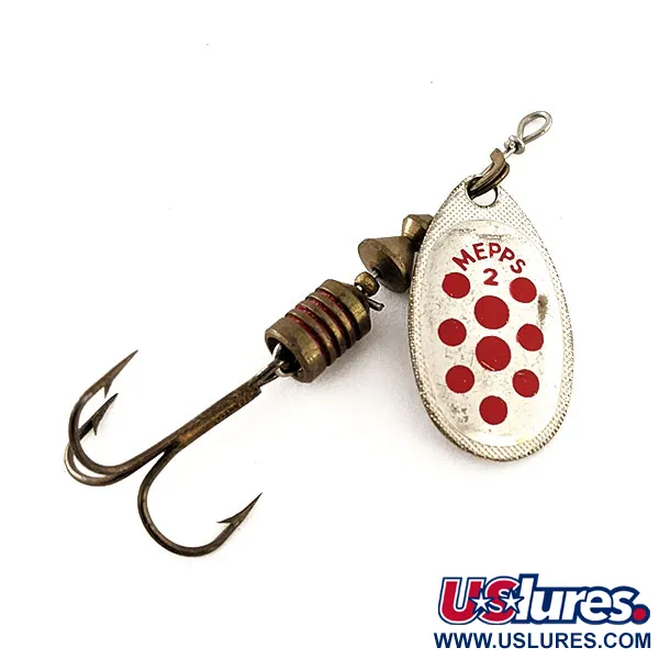  Mepps Aglia 2, srebrny/czerwony, 4,7 g błystka obrotowa #11819
