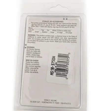 Stanley Jigs Stanley Platinum Babyby Wedge, 11 g błystka obrotowa #11833