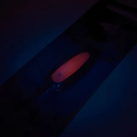 Blue Fox Pixee UV (świeci w ultrafiolecie), młotkowany nikiel/różowy, 7 g błystka wahadłowa #11858