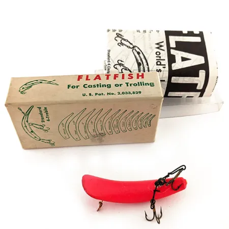Flatfish F6 Helin Tackle UV (świeci w ultrafiolecie), FRL fluorescencyjny czerwony, 3 g wobler #11910