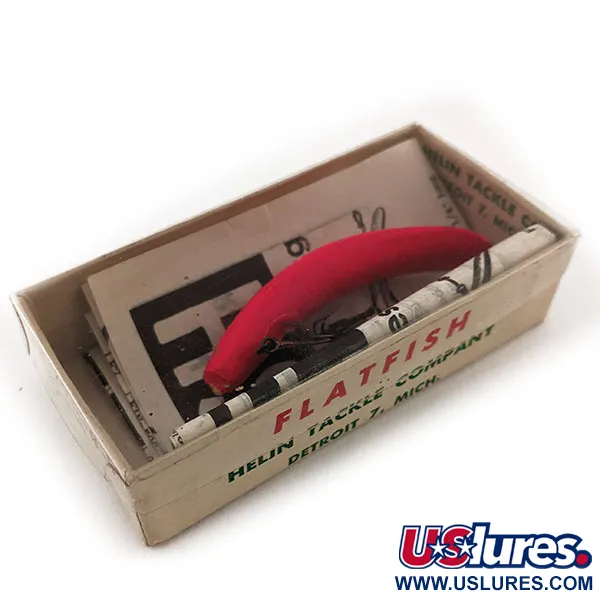 Flatfish F6 Helin Tackle UV (świeci w ultrafiolecie), FRL fluorescencyjny czerwony, 3 g wobler #11910