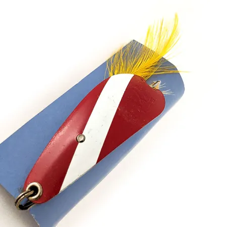 Starodawna błystka antyzaczepowa Rex Spoon produkowane przez Weezel bait, czerwony/biały, 12,5 g błystka wahadłowa #11937