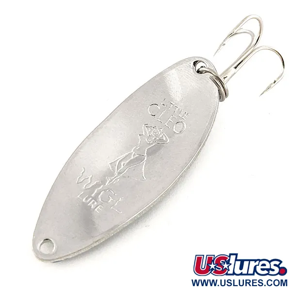 Seneca Little Cleo (Hula Girl, świeci w ciemności), niebieski/biały/nikiel, 14 g błystka wahadłowa #11994