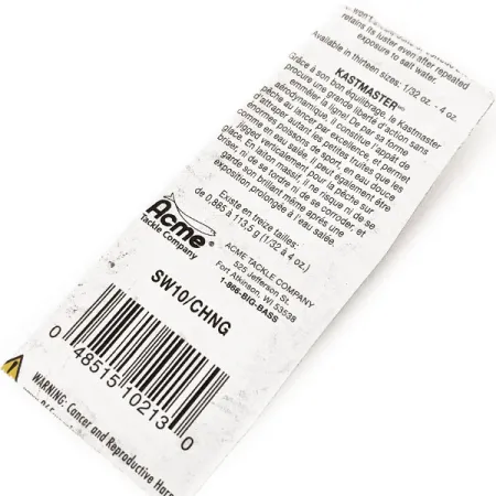 Acme Kastmaster, nikiel/zielony, 7 g błystka wahadłowa #12049