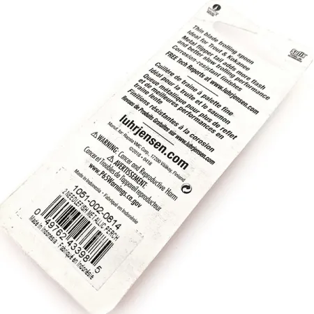 Luhr Jensen Needlefish 2, metaliczny okoń, 3 g błystka wahadłowa #12058