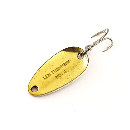 Len Thompson #6, czerwony/biały/złoty, 3,5 g błystka wahadłowa #12066