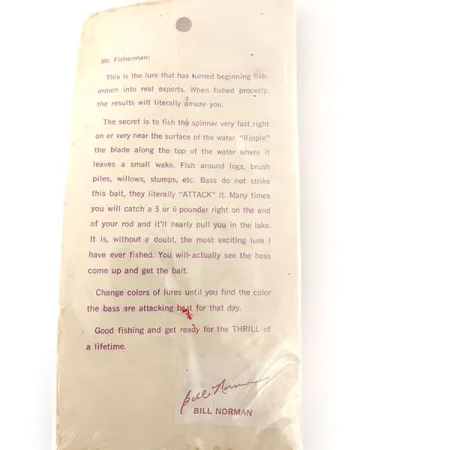 Bill Norman Red Man Spinner bait, nikiel/szary, 11 g błystka obrotowa #12105