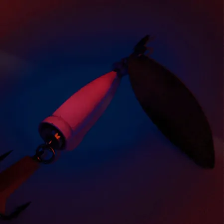 Blue Fox Super Vibrax Salmon UV (świeci w ultrafiolecie), Chrom/różowy, 33 g błystka obrotowa #12161