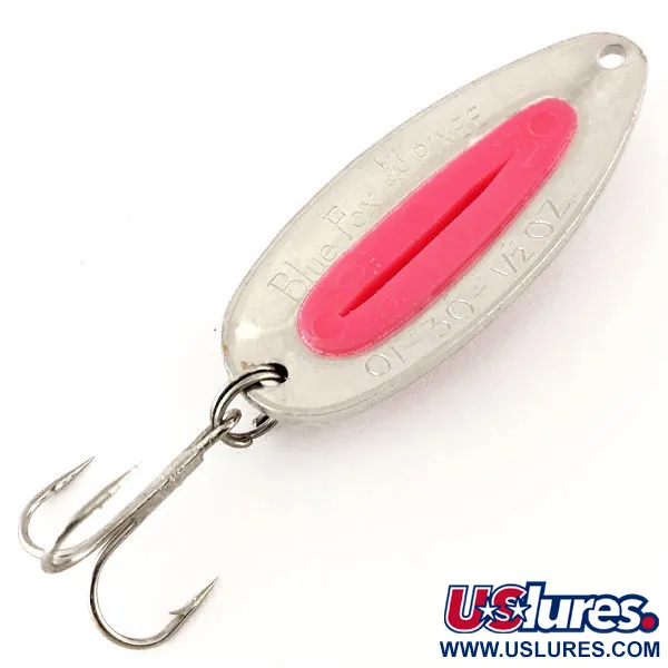  Blue Fox Pixee, młotkowany nikiel/różowy, 14 g błystka wahadłowa #12186