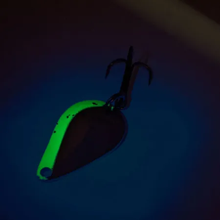 Acme K.O. Wobbler UV (świeci w ultrafiolecie), nikiel/niebieski, 7 g błystka wahadłowa #12215