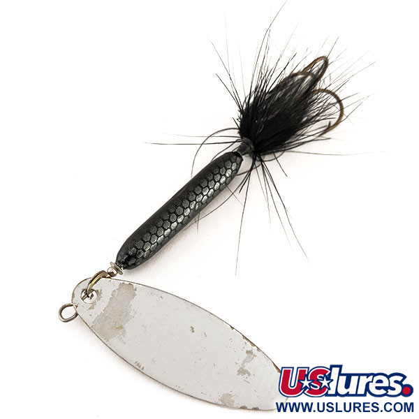 Yakima Bait Worden’s Original Rooster Tail 6, nikiel/czarny, 15 g błystka obrotowa #12229