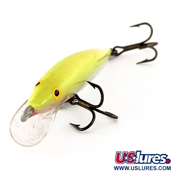 Rapala Original Floater F6, Chartreuse, 3 g wobler #12280