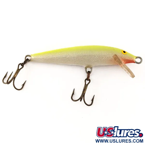 Rapala Original Floater F6, Chartreuse, 3 g wobler #12280