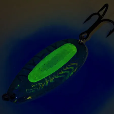 Blue Fox Rattlin Pixee, tęczowy śledź/żółty, 24 g błystka wahadłowa #12336