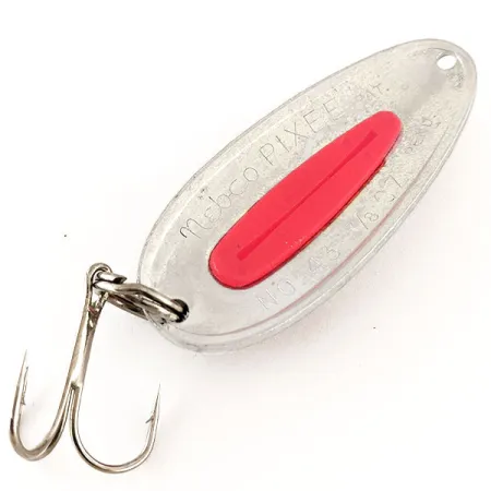 Nebco Pixee UV (świeci w ultrafiolecie), nikiel/malinowy, 24 g błystka wahadłowa #12362