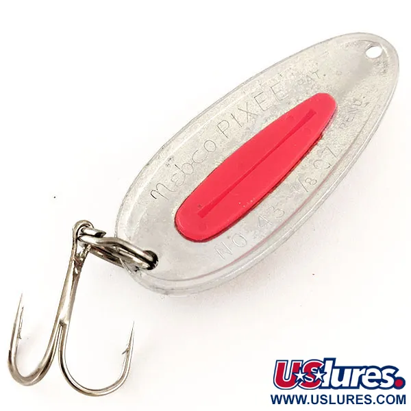  Nebco Pixee UV (świeci w ultrafiolecie), nikiel/malinowy, 24 g błystka wahadłowa #12362