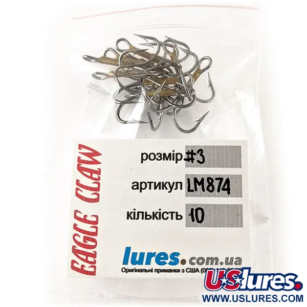 Kotwica Eagle Claw #3 LM874, złoto/nikiel #12384