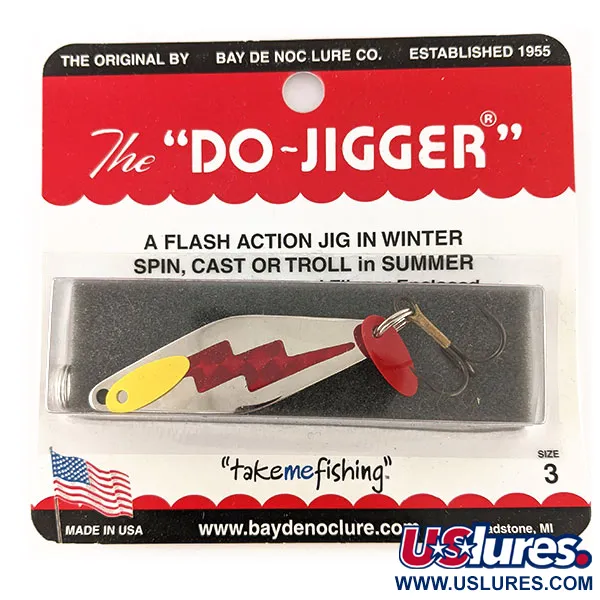  Bay de Noc Do-Jigger #3, nikiel/czerwony, 9 g błystka wahadłowa #12443