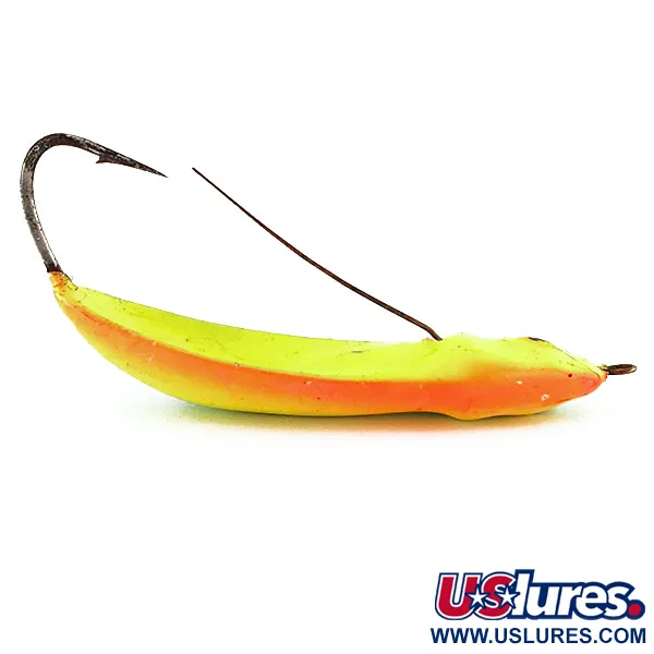 Błystka antyzaczepowa Rapala Minnow Spoon UV (świeci w ultrafiolecie), Fire Tiger (Ognisty Tygrys), 15 g błystka wahadłowa #12463