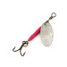 Renosky Lures Swiss Swing 0, srebrny/czerwony, 1,6 g błystka obrotowa #12627