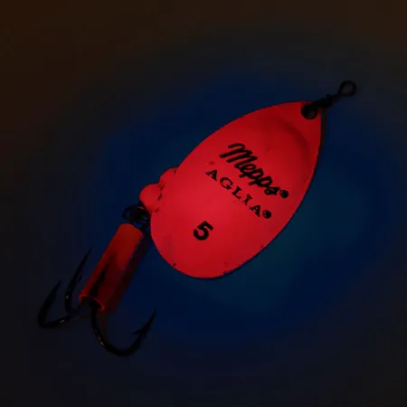 Mepps Aglia 5 Hot Pink UV (świeci w ultrafiolecie), Gorący różowy, 14 g błystka obrotowa #12695