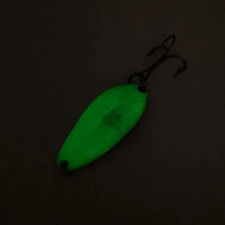 Little Cleo Seneca (świeci w ciemności), biały/nikiel/zielony, 7 g błystka wahadłowa #12745