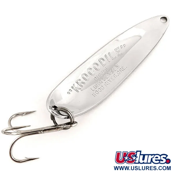 Luhr Jensen Krocodile DIE #5, nikiel, 28 g błystka wahadłowa #12779