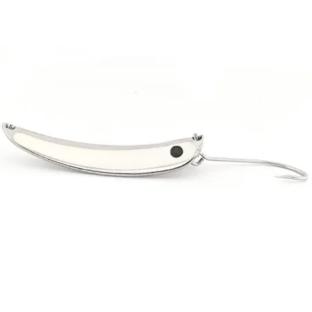 HT Enterprises Jig-A-whooper Hawgler spoon #6 (świeci w ciemności), nikiel/biały Glow - świeci w ciemności, 21 g błystka wahadłowa #12778