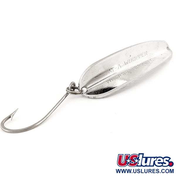 HT Enterprises Jig-A-whooper Hawgler spoon #6 (świeci w ciemności), nikiel/biały Glow - świeci w ciemności, 21 g błystka wahadłowa #12778