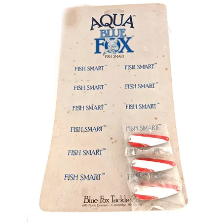 Blue Fox Aqua Spoon Dealer Display Card (1980s)