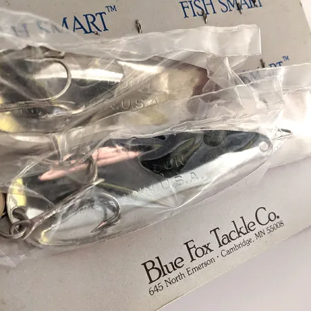 Stojak dealerski błystek Blue Fox Aqua Spoon, czerwony/biały/nikiel, 21 g błystka wahadłowa #12794