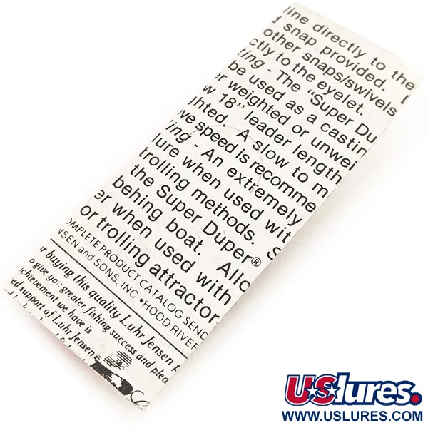 Luhr Jensen Super-Duper 503, brązowy/czerwony, 4,3 g błystka wahadłowa #12843