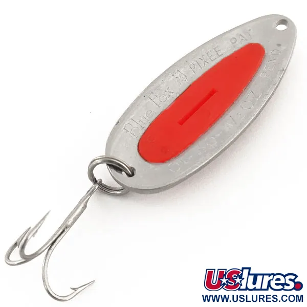 Blue Fox Pixee UV (świeci w ultrafiolecie), nikiel/pomarańczowy, 14 g błystka wahadłowa #12889