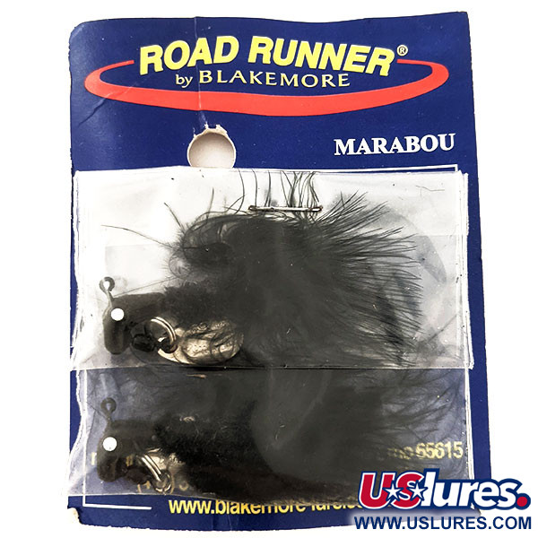 Other Road Runner Original Marabou Jigs, 2 szt., czarny, 3,5 g  #12896