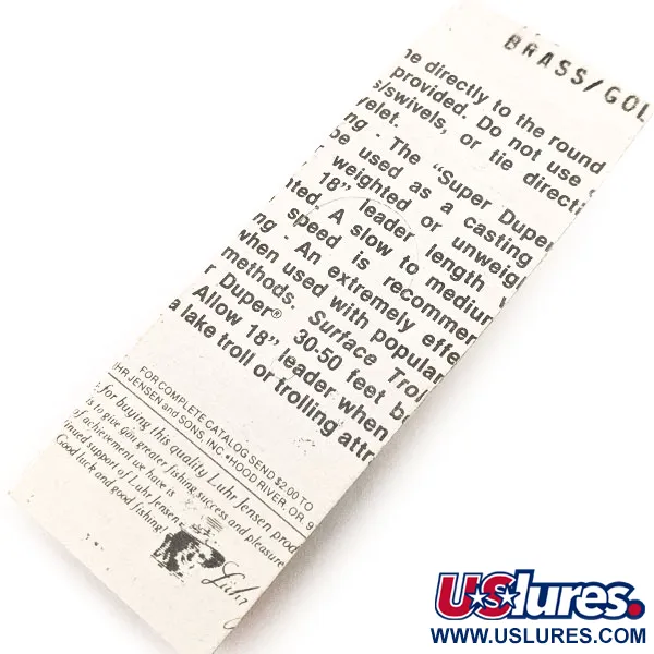 Luhr Jensen Super-Duper 503, złoty/czerwony, 4,3 g błystka wahadłowa #12898