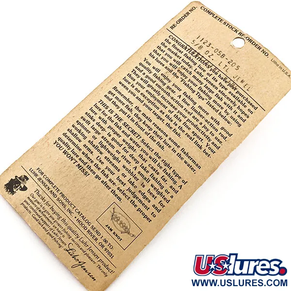 Luhr Jensen Little Jewel, żółty/czerwony, 18 g błystka wahadłowa #12908