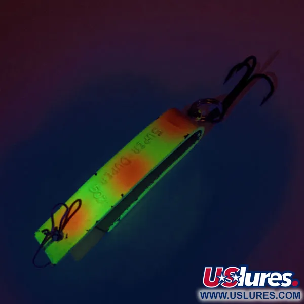 South Bend Super-Duper 503 UV (świeci w ultrafiolecie), czerwony/żółty, 4,3 g błystka wahadłowa #12941