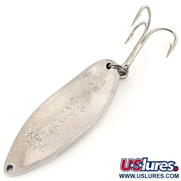 Seneca Little Cleo (Hula Girl), biały perłowy/niebieski/nikiel, 21 g błystka wahadłowa #12975