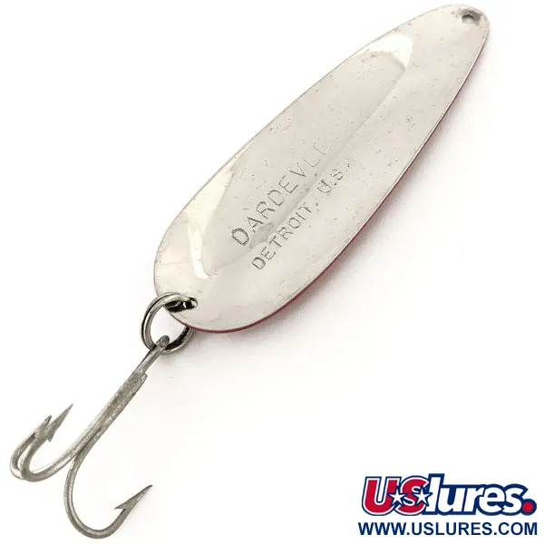 Eppinger Dardevle, czerwony/biały/nikiel, 28 g błystka wahadłowa #12981