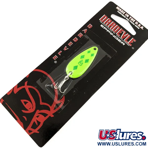 Eppinger Dardevle Midget UV (świeci w ultrafiolecie), Chartreuse, 6 g błystka wahadłowa #12995