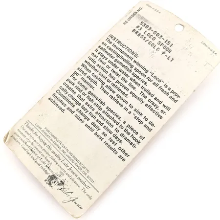 ​Loco 3 Luhr Jensen, złoto, 17 g błystka wahadłowa #13000